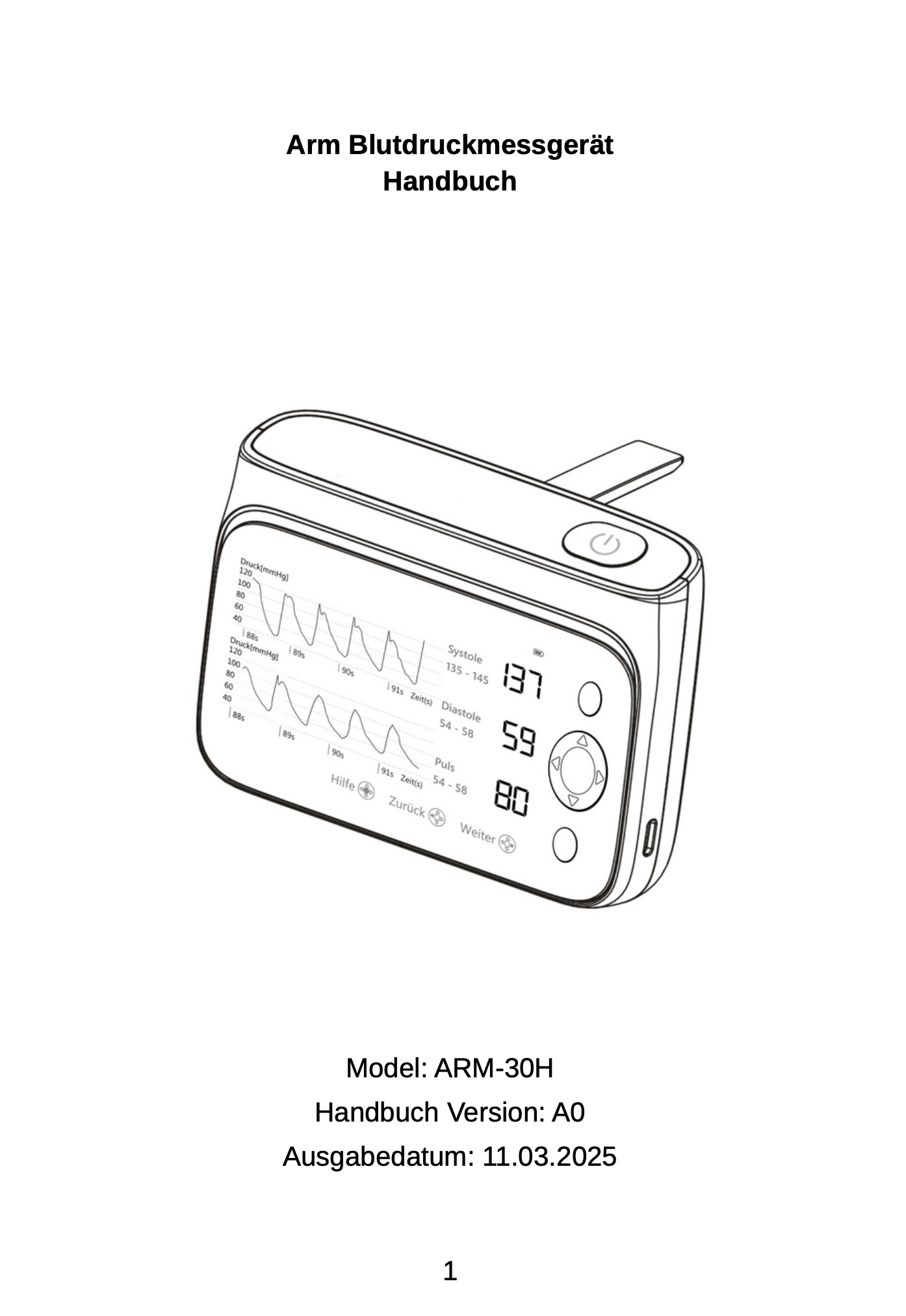 BPER ARM-30H Handbuch Vorschau
